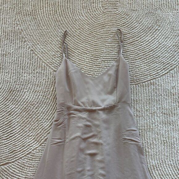 NWT Show Me Your MuMu Faith Dune Chiffon Maxi Dress - Picture 7 of 11